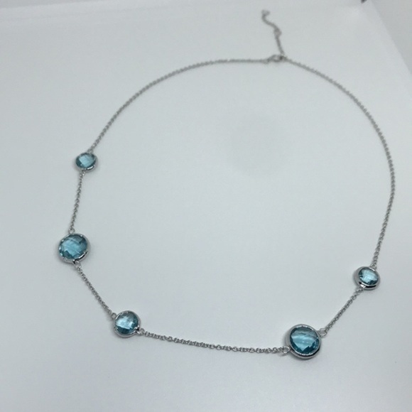 925 silver topaz stone‎ necklace - Picture 6 of 12